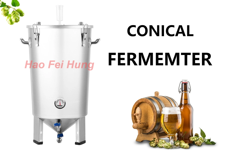 Fermentation Tank 32L/ 30L Conical Fermenter /Guten Beer Mash Tun/ 304 Stainless Steel Homebrew Equipment for Sale