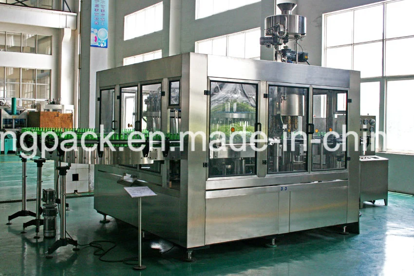 Automatic Glass Bottle Crown Cap Wine/Alcohol/Liquor/Spirits/Beer Washing Filling Capping Bottling Machine