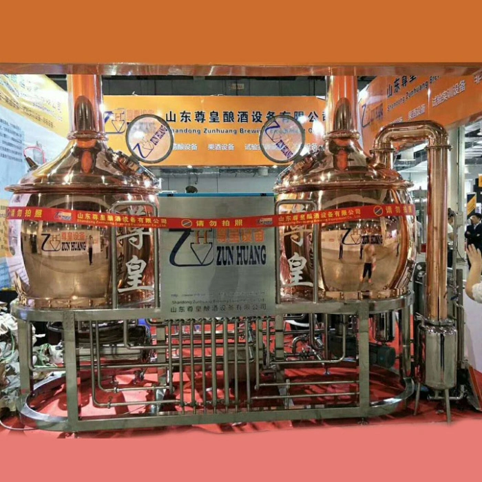 500L Red Copper Hotel Beer Fermenting Brewing Micro Brewery Equipment