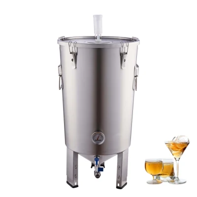 Tanque de fermentación 32L/ 30L Fermentador cónico /Tún de puré de cerveza Guten/Equipo casero de acero inoxidable 304 para la venta